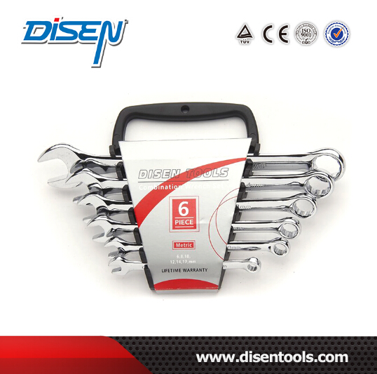 8PCS (6-19) Fine Chrome Dual Plastic Clip Combination Tool Set