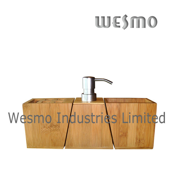 Carbonized Bamboo Bathroom Accessory Set (WBB0455A)