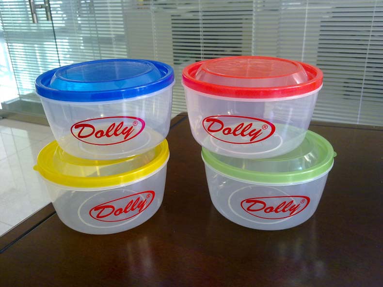 Cheap Custom Plastic Transparent Round Food Container