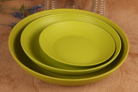 (BC-P1015) Bamboo Fiber Biodegradable Medium Plate