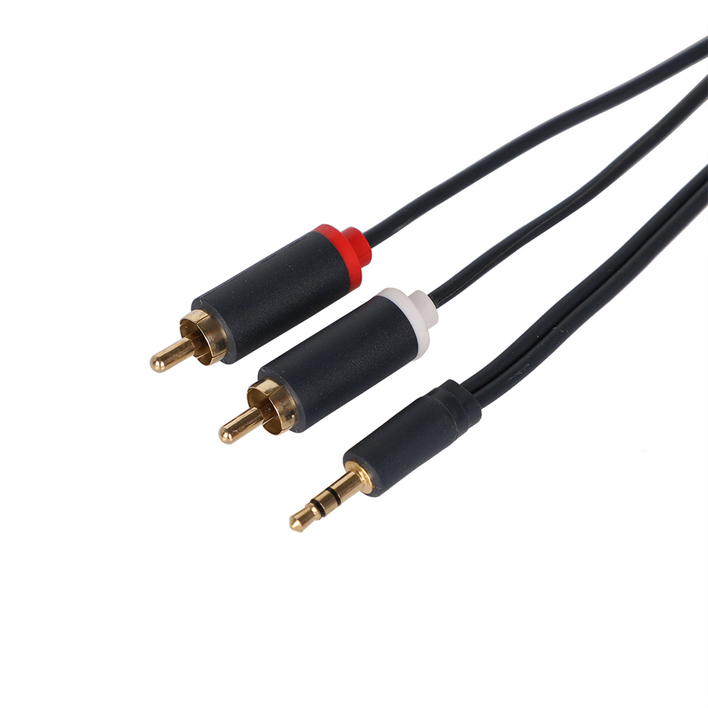 Stereo 3.5mm Male to 2RCA Audio Cable