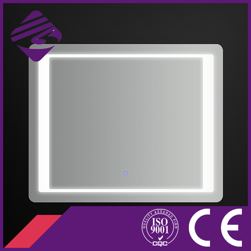 Jnh157 Hot Low Price Rectangle LED Bathroom Chamfer Edge Mirror