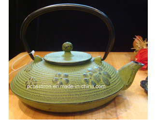 Green Cast Iron Teapot 0.6L