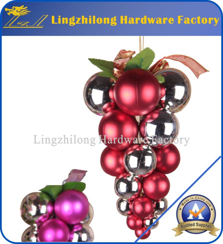 Yoland 24CT Barrel Plating Multicolor Christmas Ball Ornaments