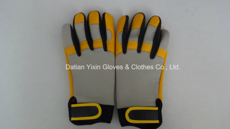 Mechanic Glove-Protective Glove-Leather Glove-Gloves-Working Leather Glove-Work Glove