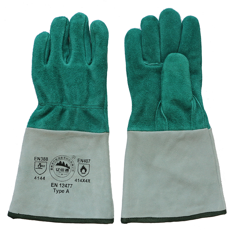 Ab Grade Cowhide Split Leather Protective Welder's Gloves