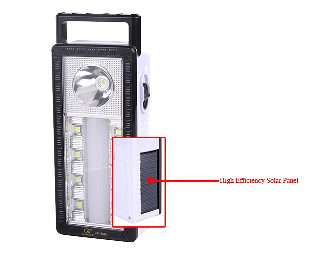 3 Functions Solar LED Emergency Light Desk Lamp with USB Outlet