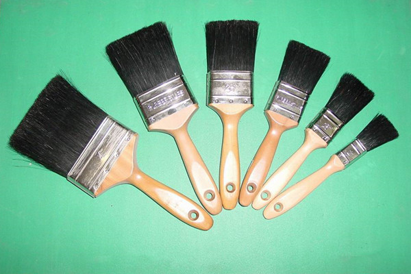 Black Bristle Paint Brush