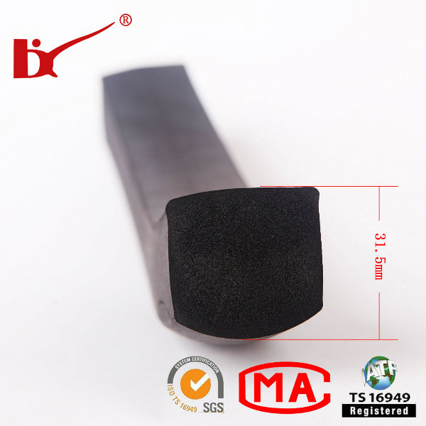 Extruded EPDM Foam Rubber Strips with Customized Size