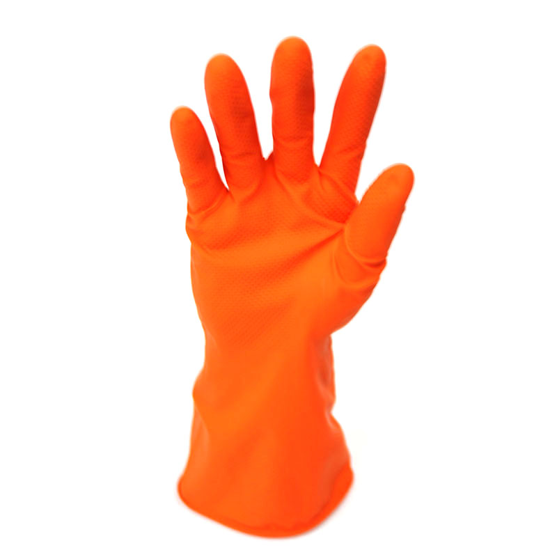 . Industrial Rubber Heavy Duty Work Safety Gloves, Latex Glove