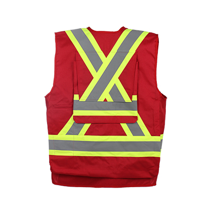 Hot Sale High Visibility Safety Vest with Back Pocket