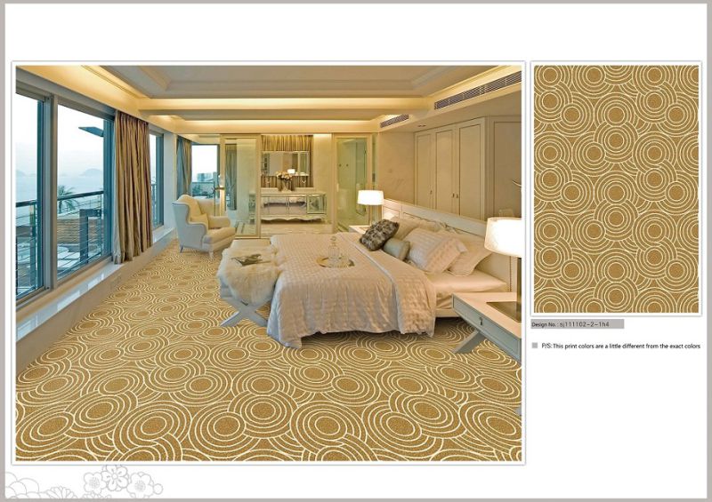 Inkjet High Quality Wall to Wall Polyamide Hotel Carpet
