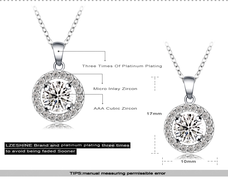 Concentric Circles Zircon Wedding Jewelry Sets (CST0003-B)