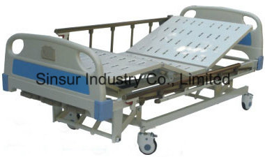 China Supply Hospital Furniture Manual Three Function Medical Beds