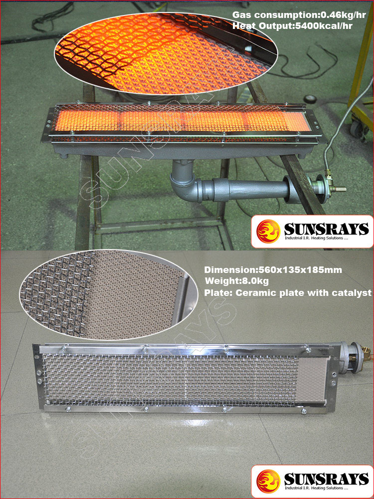 Infrared Ceramic Gas Burner Paint Curing Oven