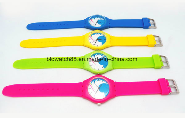 Hot Sale Analog Silicone Watches Unisex Toy Watch Colorful