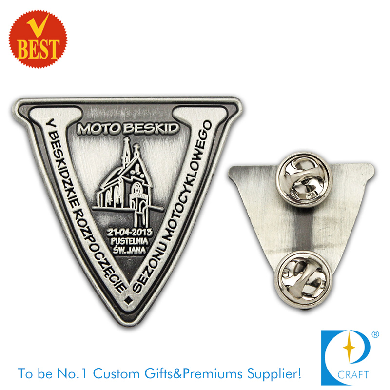 Organization Pin Badge with 2D Design in Ancient Style