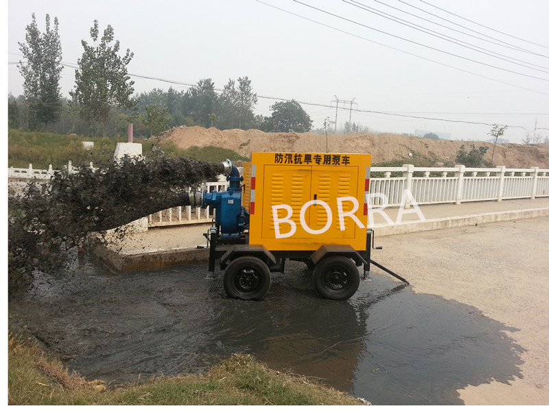 Trash Centrifugal Diesel Water Pump Trailer