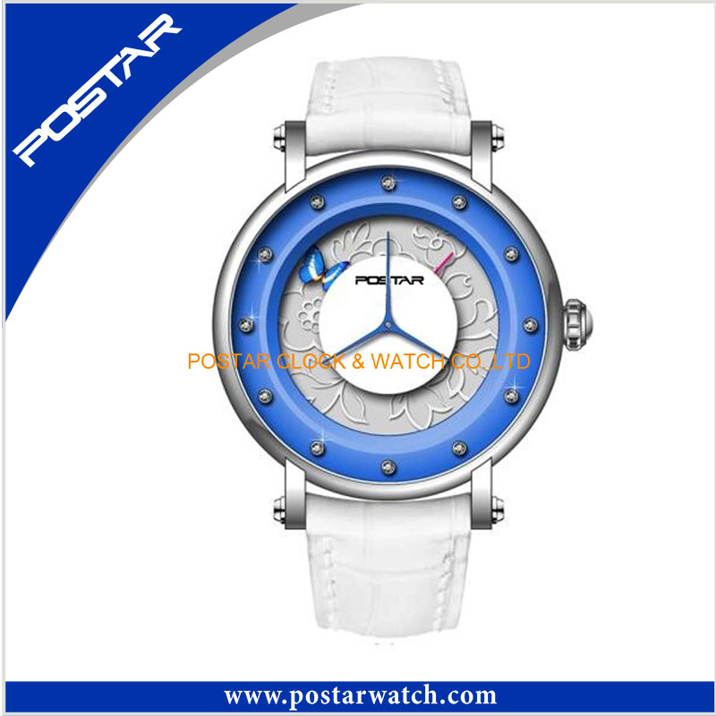 Romantic Style Stainless Steel Ladies Gift Wrist Watch with Swiss Quality