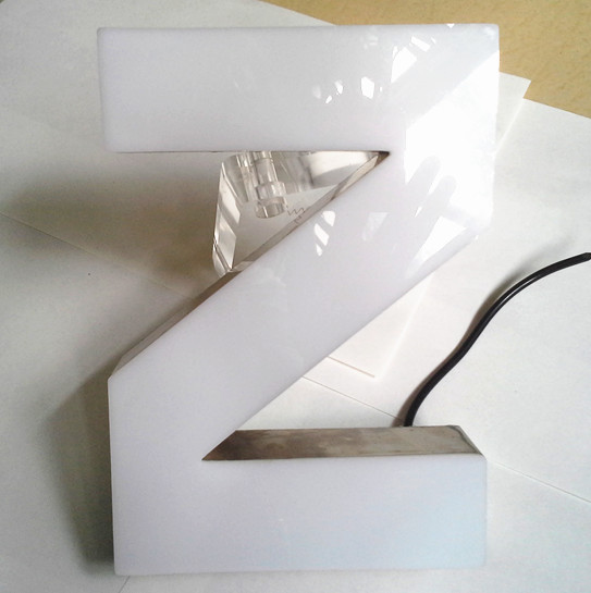 Popular Frameless Front Lit Channel Letter with Stainless Steel Return (FLC-03)