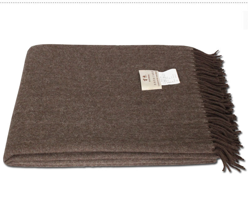 612020 100% Yak Luxury Double Side Natural Color Weave Blanket