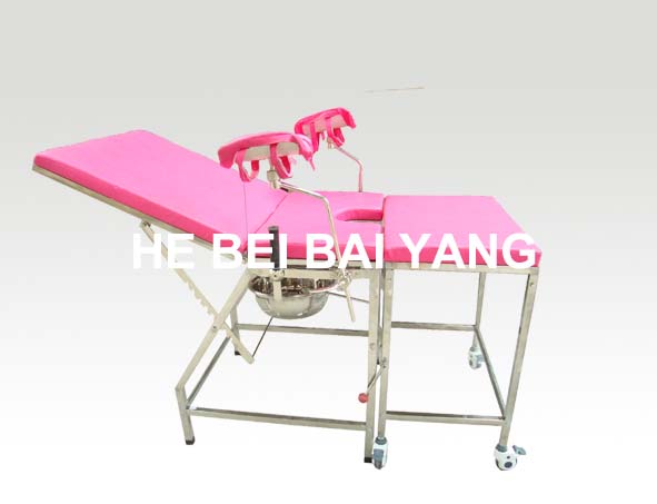 (A-176) Medical Bed/Hospital Bed/Hospital Furniture/Stainless Steel Delivery Bed