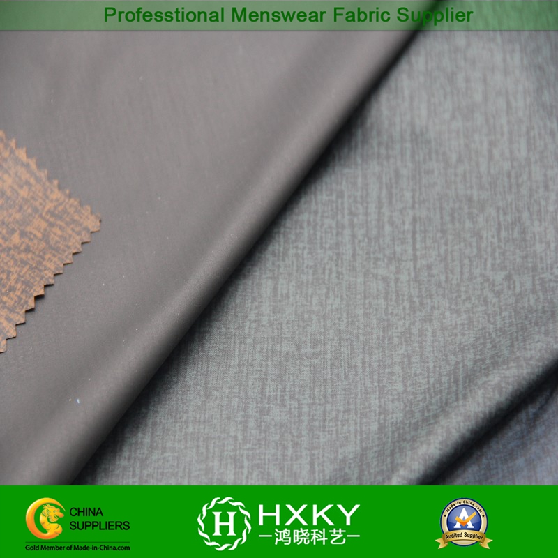New Design Polyester Taffeta Fabric with Embossed for Men's Casual Jacket