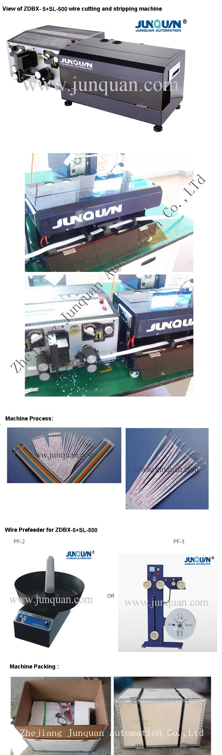 Computerized Wire Cutting Stripping and Slitting Machine (ZDBX-5 + SL-500)