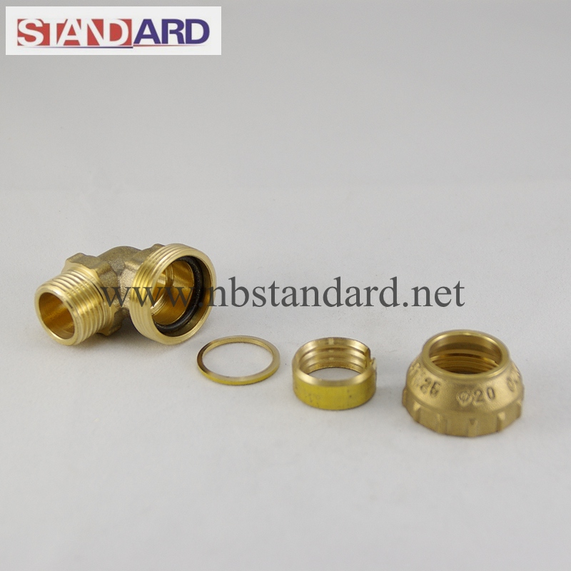 Brass PE Fitting with Female Thread Tee