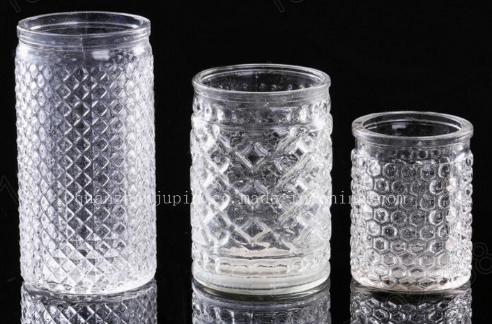OEM/ODM Storage Glass Jar with Metal Lid for Candy Spice