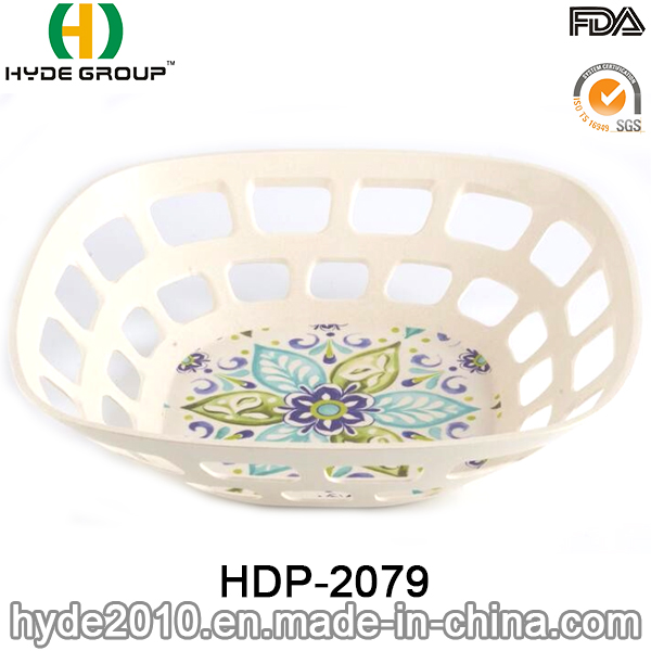 Biodegradable Bamboo Fiber Basket for Fruit and Vegetable (HDP-2079)