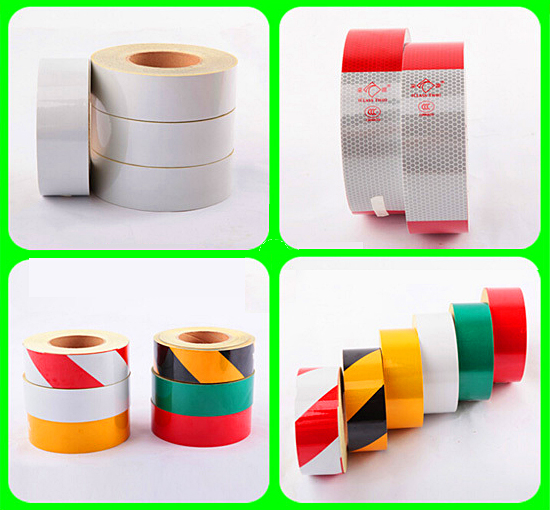 High Intensity Reflective Tapes with Excellent Extensibility and High Transparency PVC Film