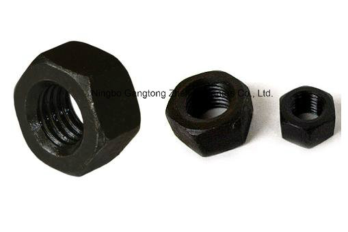 Carbon Steel DIN934 Heavy Hex Nuts Black Finish