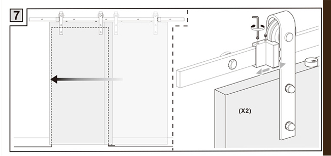 Factory Supply Sliding Barn Door Hardware