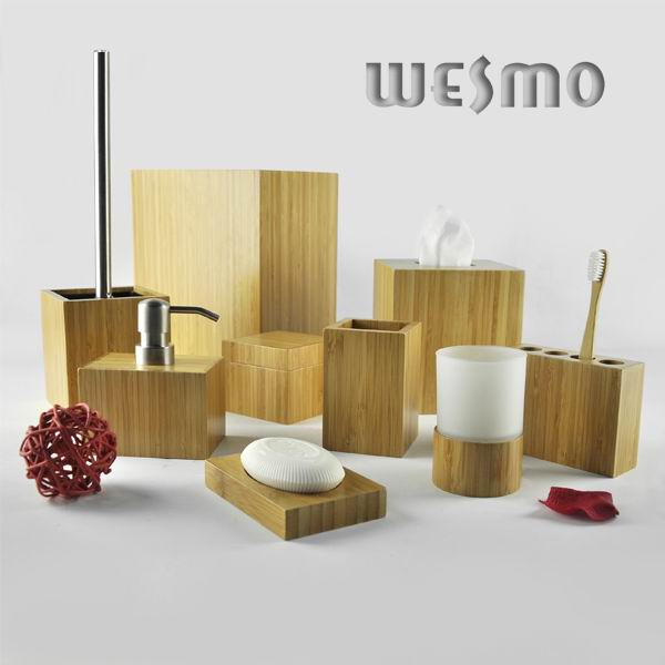 High-End Carbonized Bamboo Bath Set (WBB0607A)