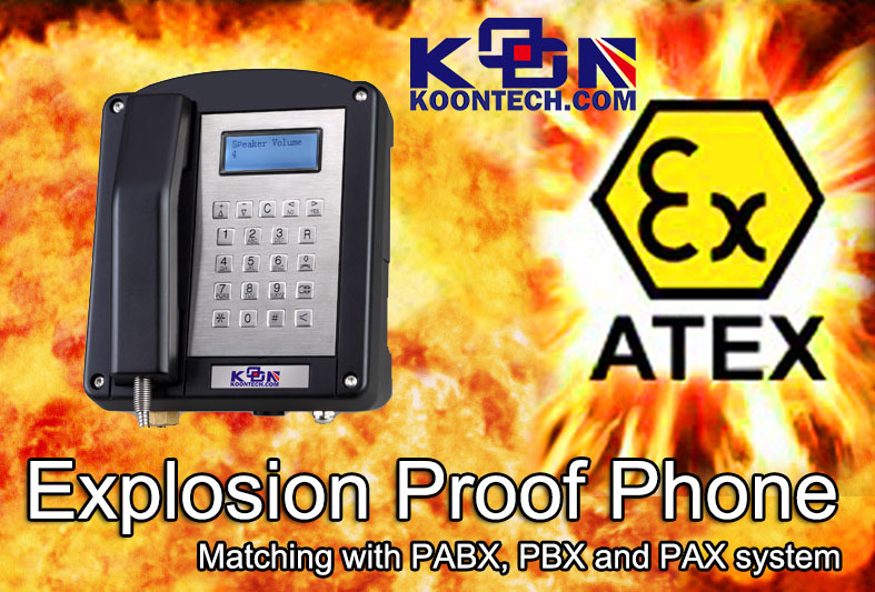 SMC Explosion Proof Telephone Knex1 IP66 Iecex Certificate Exproof