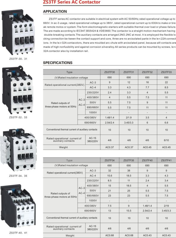 3 Pole 40A Cj20 AC Magnetic Contactor