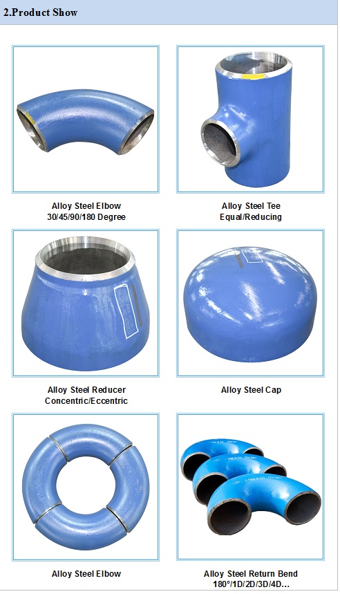 High Quality Alloy Steel Butt Welded Pipe Elbow