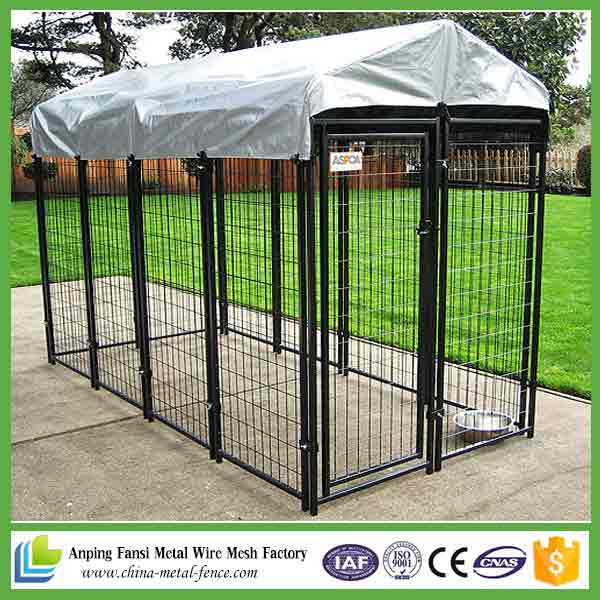 New Products 2016 Black Powder Coated Welded High Quality Dog Kennel