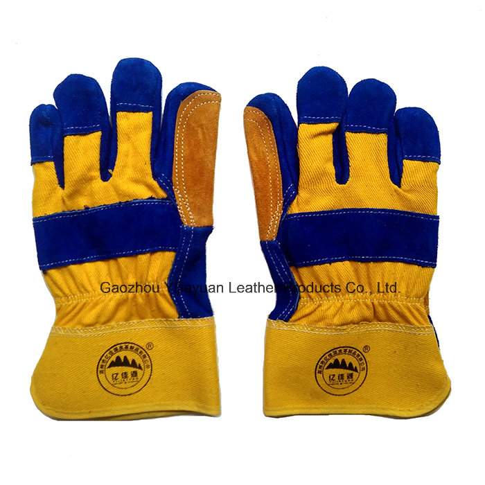 Cow Split Leather Working Work Protective Safety Hand Gloves