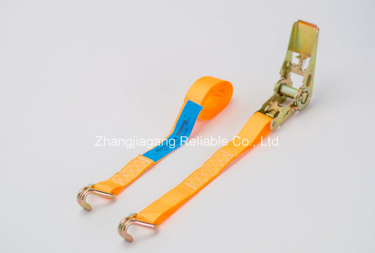 Ce 25mm Mini Ratchet Cargo Lashing Belt W/ Wire Hooks