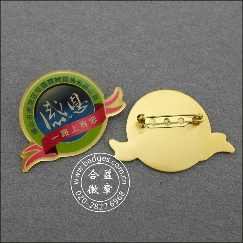 Metal Badge, Cute Lapel Pin, Epoxy-Dripping Badge (GZHY-LP-028)