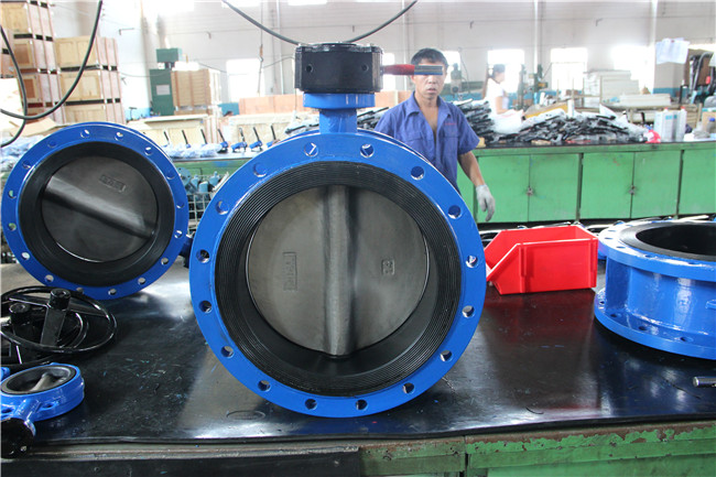 Double Flanged Butterfly Valve Without Pin