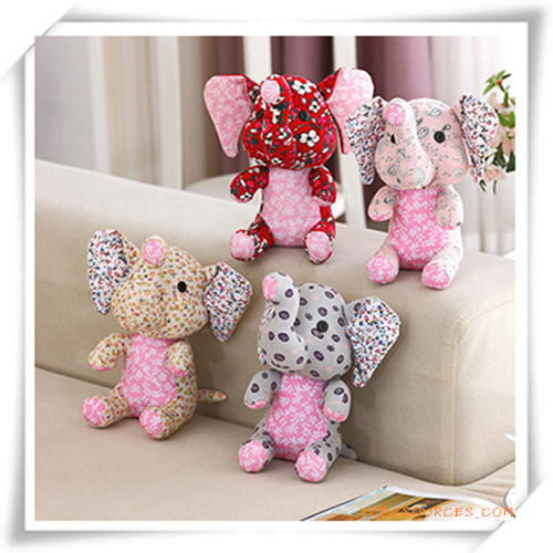 Manual Cotton Fabric Elephant Plush Toys for Promotion Gift