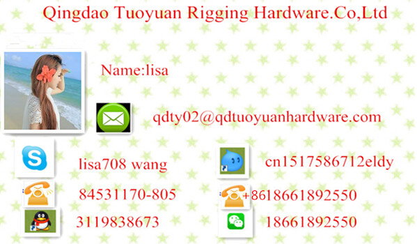 China Manufacturer Rigging G-414 Wire Rope Thimble