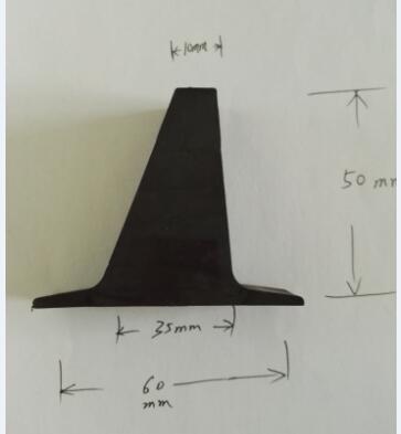 Rubber Conveyor Belt for Magnectic Separator with Scraper Width 1000mm Length 6000mm