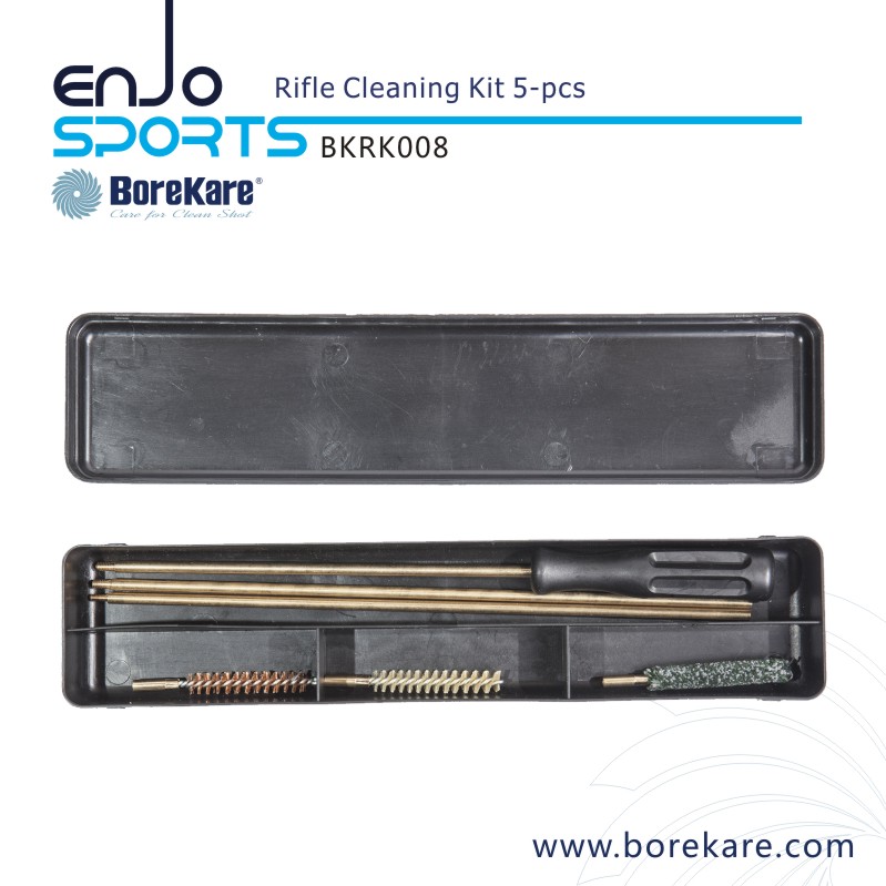 Borekare 5-PCS Hunting Gun Cleaning Rifle Kit/Cleaner