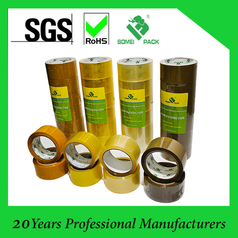 BOPP Yellowish Packing Tape with Acrylic Glue