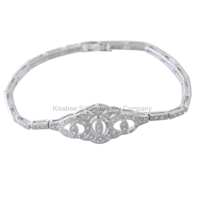 Pure Sterling Silver Jewelry, Women' Jewellery Bangle&Bracelet (KT3070)