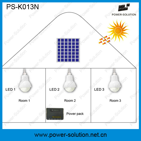 Portable Solar Home Lighting System Providing 9.5-28hours Lighting Time